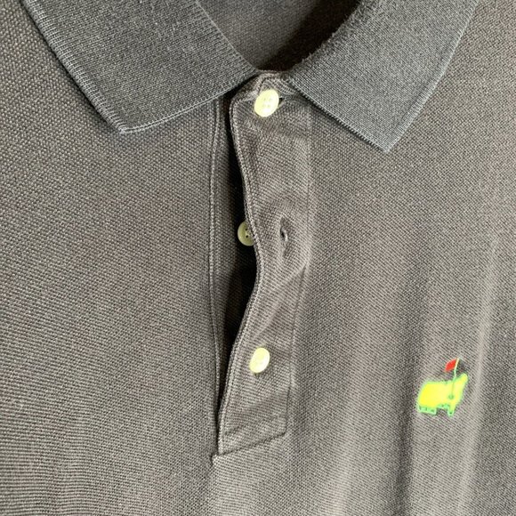 Augusta National Golf Shop Slazenger Mens Polo Shirt XL Black SS Collared - Picture 5 of 10